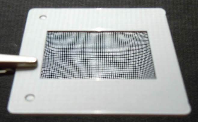 Another example of partial softness caused by film curvature